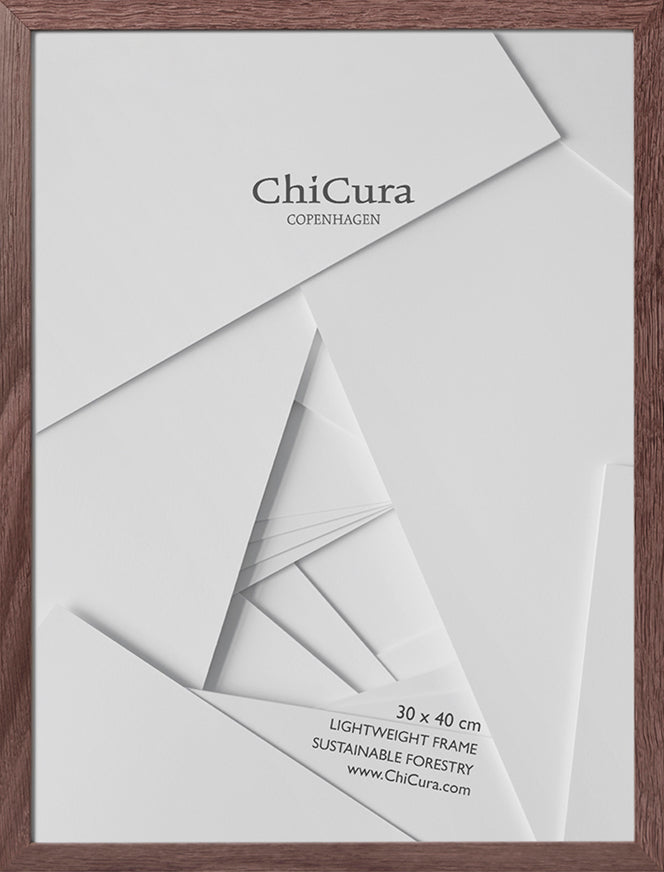 ChiCura Living, Art & Frames Træramme - 30x40cm - Brun Egetræ - Glas Frames / Wood Solid Brown
