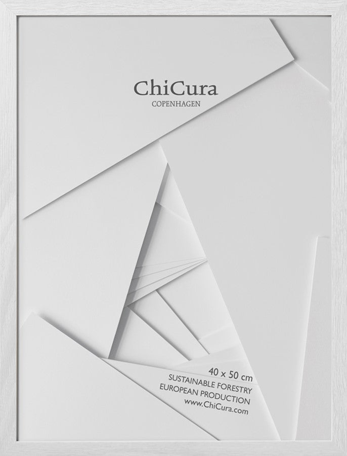 ChiCura Living, Art & Frames Træramme - 40x50cm - Hvid - Akrylglas Frames / Wood Solid White