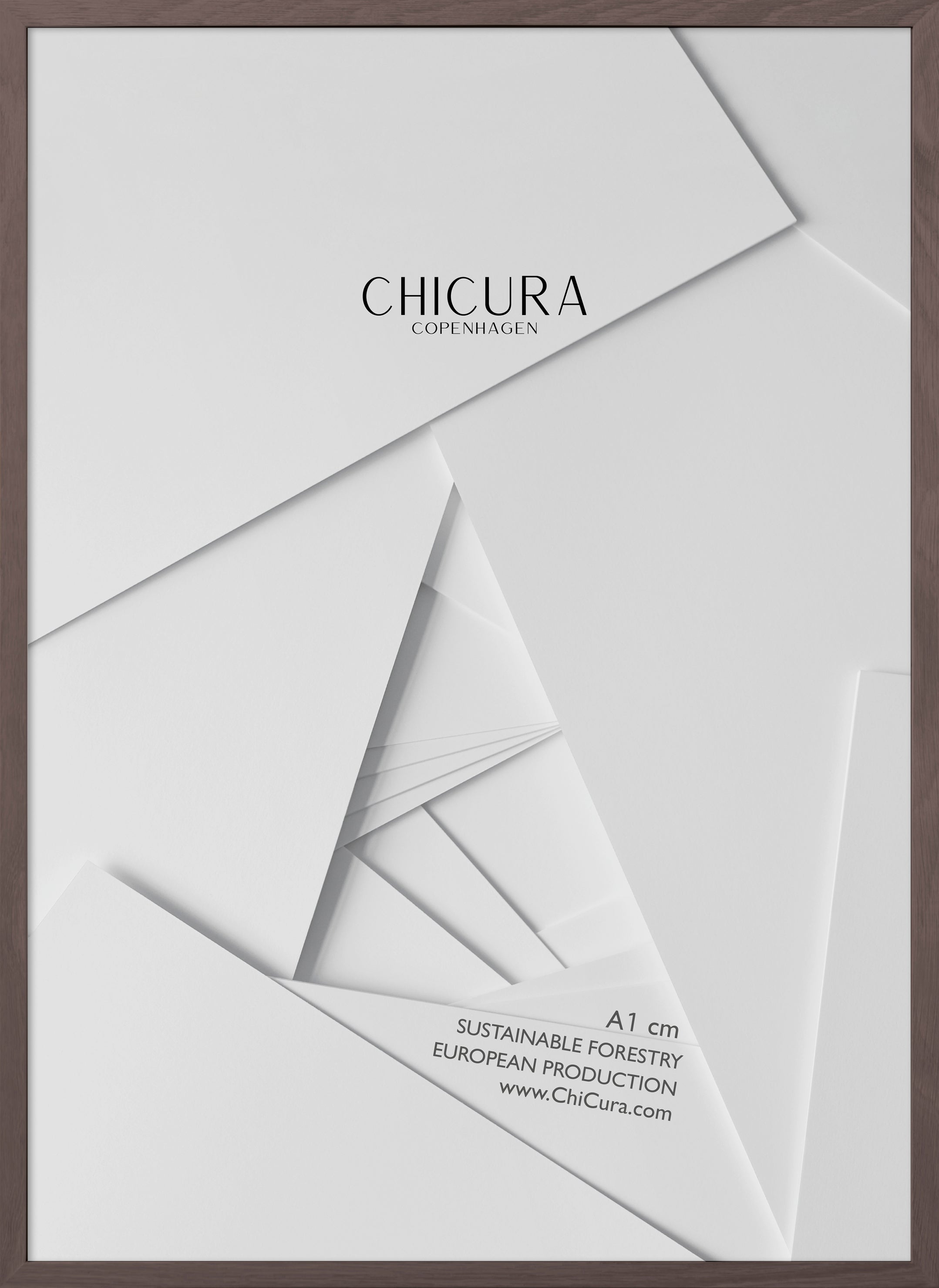 ChiCura Living, Art & Frames Træramme - A1 - Brun Egetræ - Akrylglas Frames / Wood Solid Dark Oak