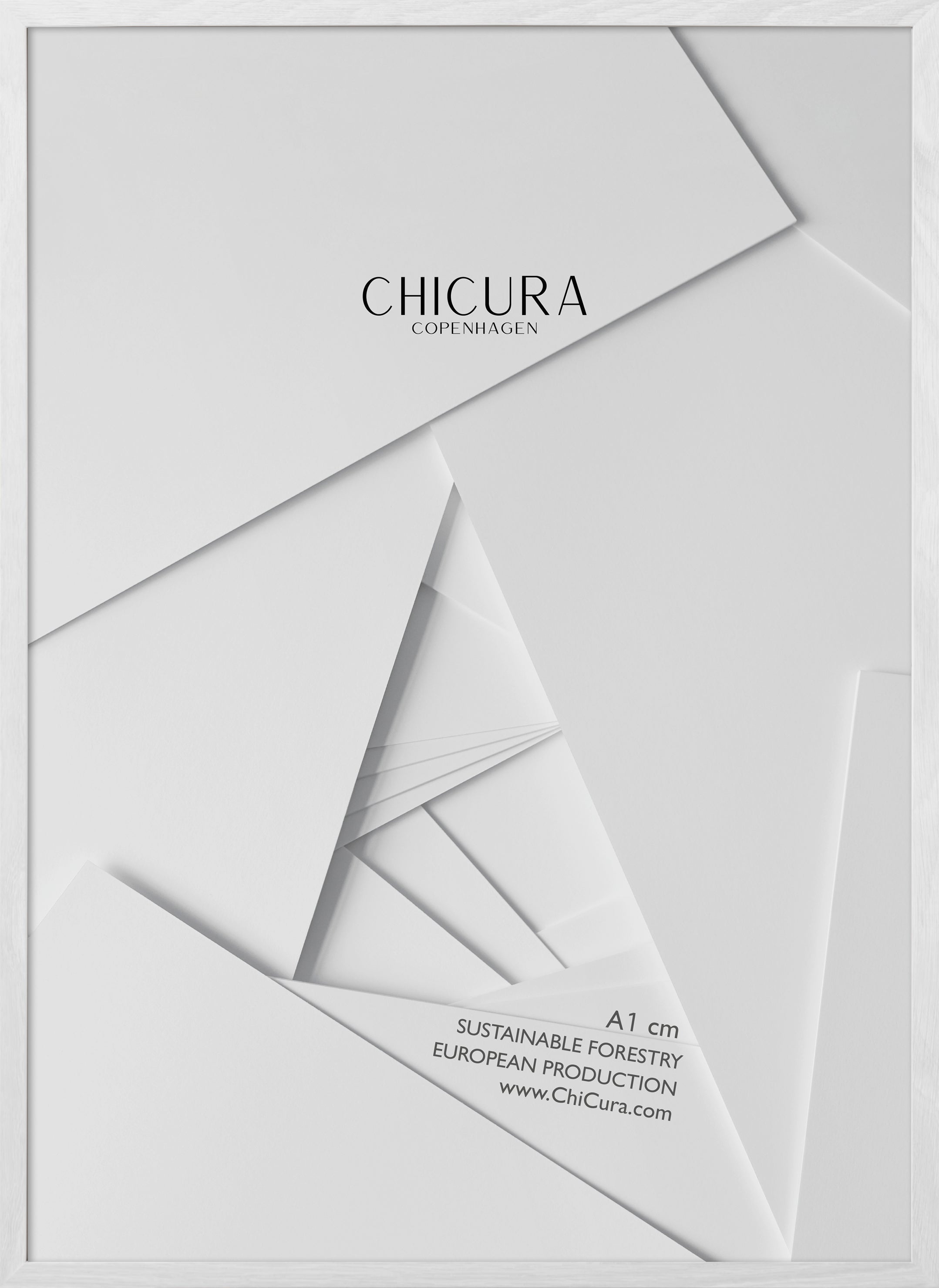 ChiCura Living, Art & Frames Træramme - A1 - Sort - Glas - KUN V. AFHENTNING Frames / Wood Solid White