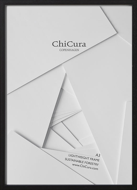 ChiCura Living, Art & Frames Træramme - A3 - Sort - Anti-reflektiv Akrylglas Frames / Wood Black