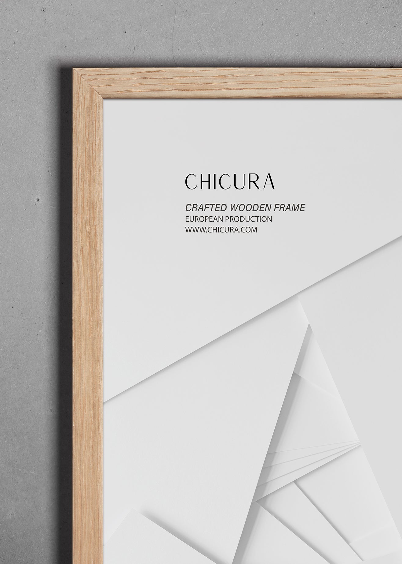 ChiCura Living, Art & Frames Træramme E - A3 - Egetræ - Anti-reflektiv Akrylglas Frames / Wood E-Series Oak