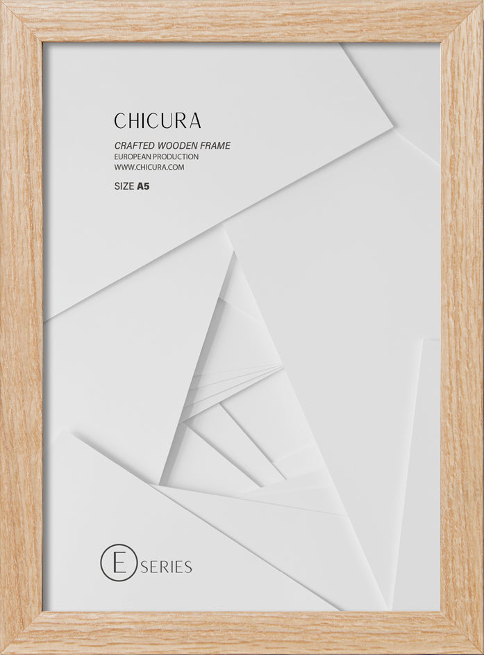 ChiCura Living, Art & Frames Træramme E - A5 - Egetræ - Glas Frames / Wood E-Series Oak