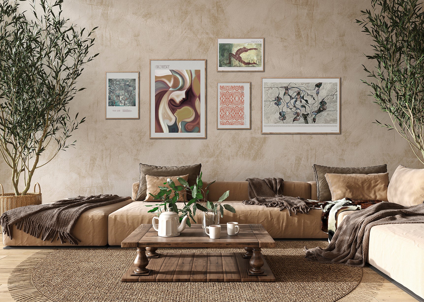 ChiCura Posters Wabi-Sabi Posters / The Mindful Heart 1. English Poster Quotes