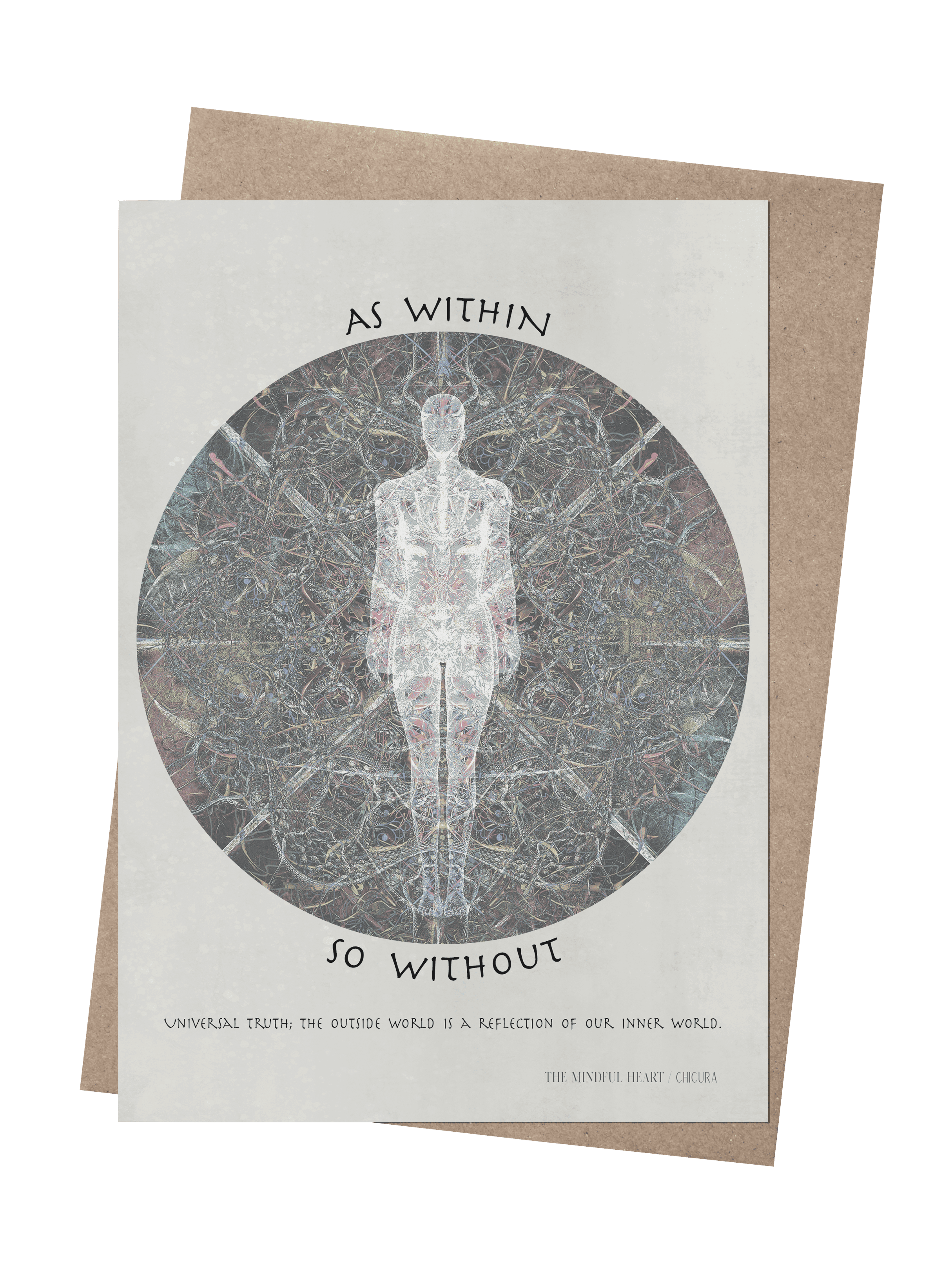 ChiCura Living, Art & Frames As Within So Without Art Cards 1. English Poster Quotes