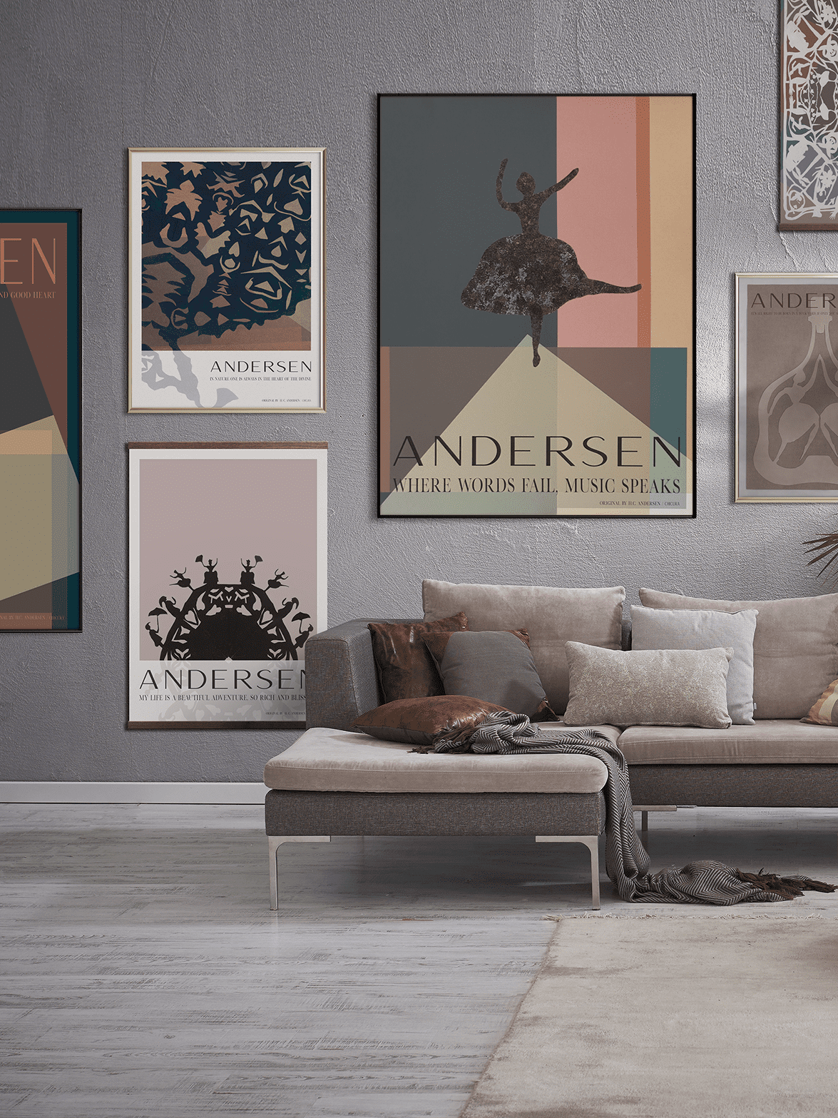 ChiCura Living, Art & Frames H.C. Andersen - Blissful Art Cards 1. English Poster Quotes