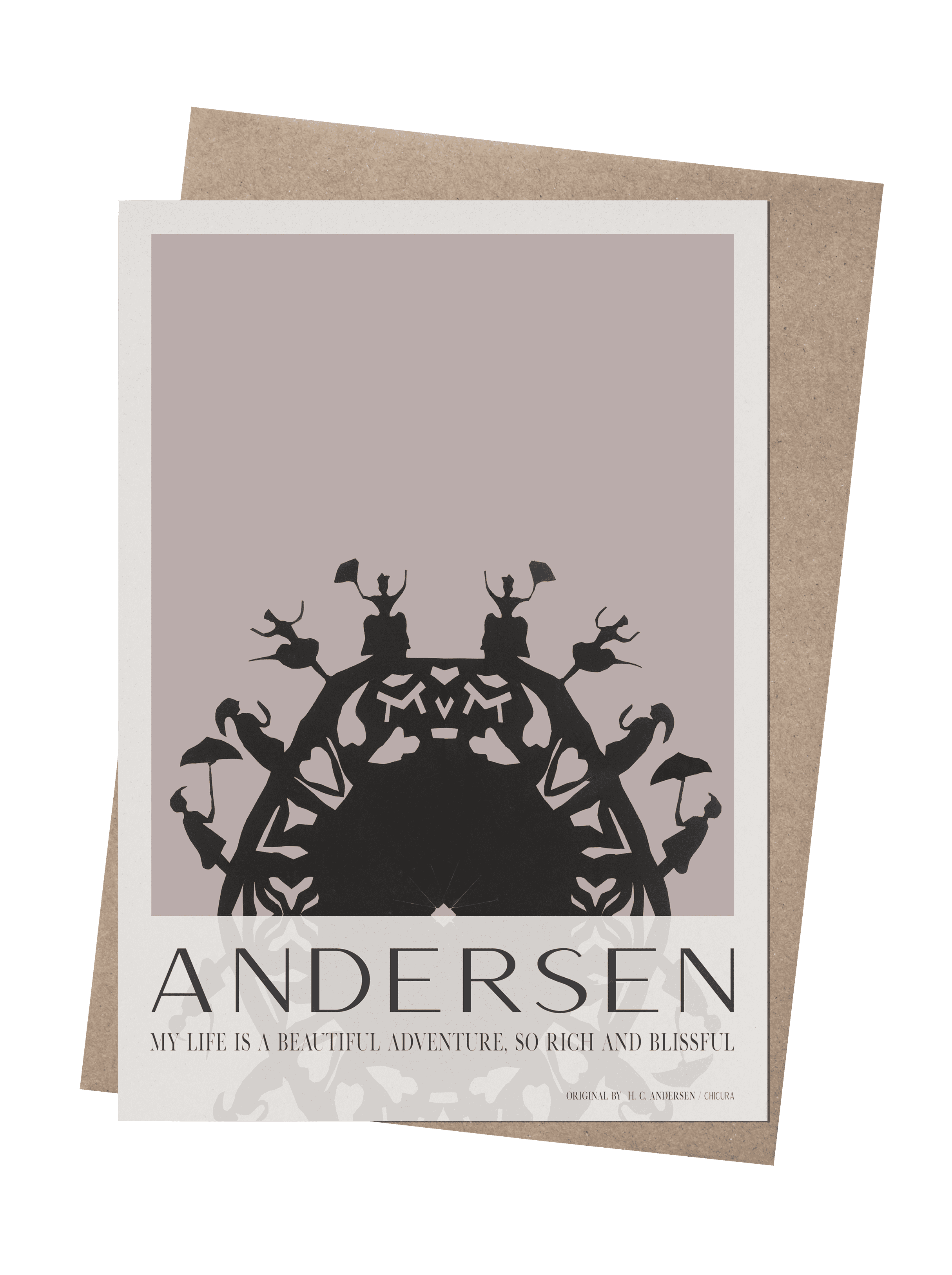 ChiCura Living, Art & Frames H.C. Andersen - Blissful Art Cards 1. English Poster Quotes