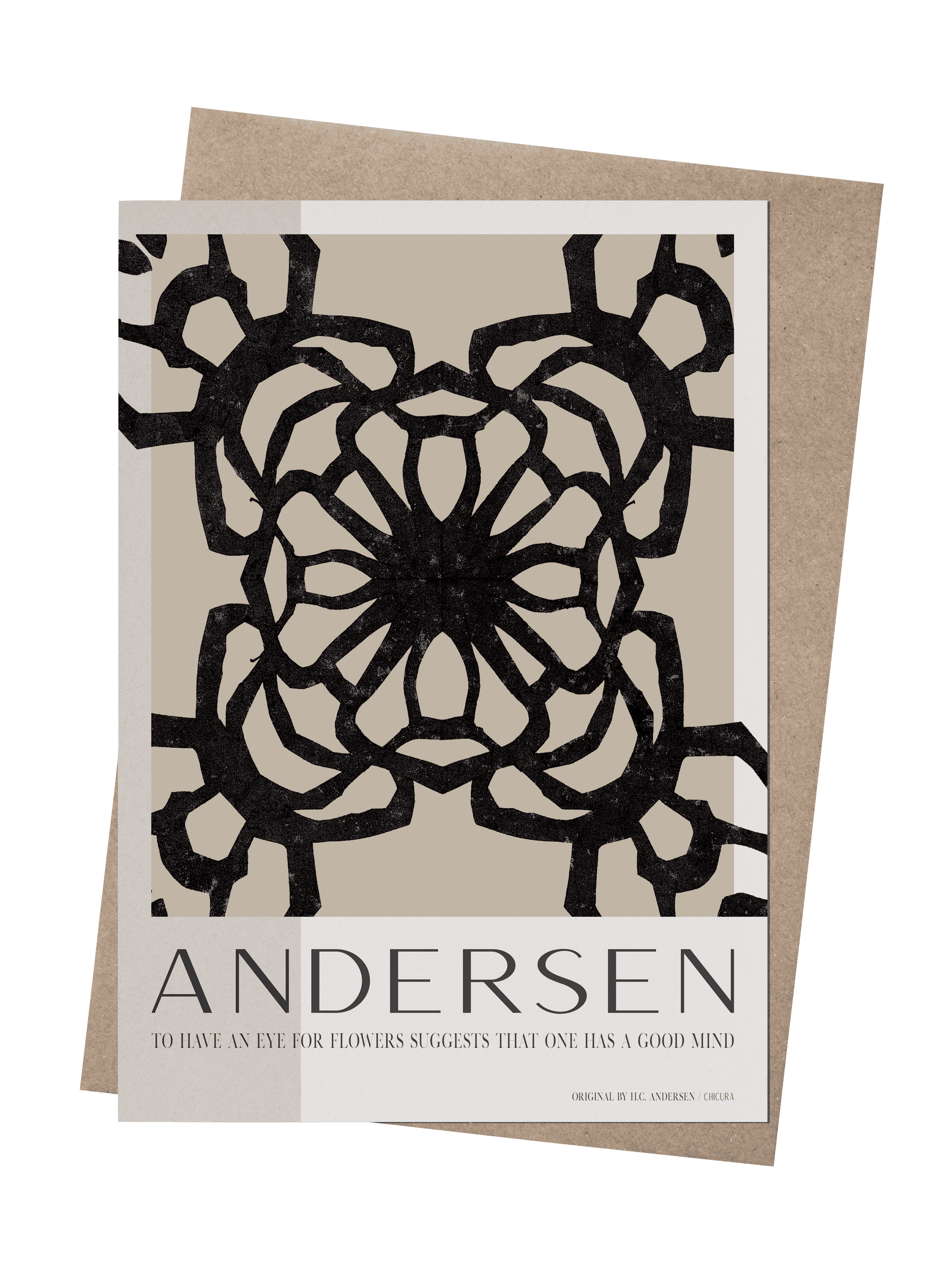 ChiCura Living, Art & Frames H.C. Andersen - Flower Mind Art Cards 1. English Poster Quotes