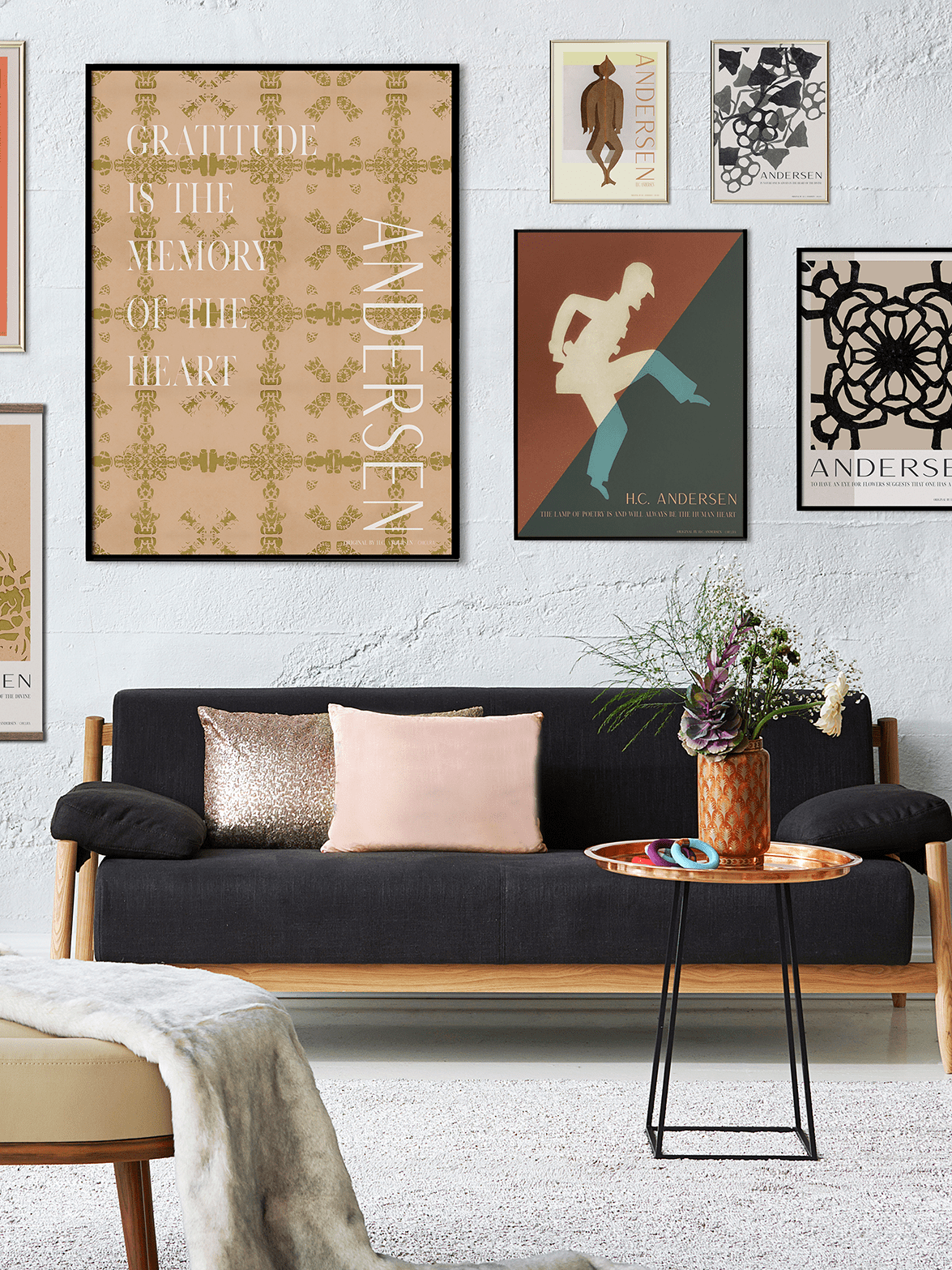 ChiCura Living, Art & Frames H.C. Andersen - Gratitude Art Cards 1. English Poster Quotes