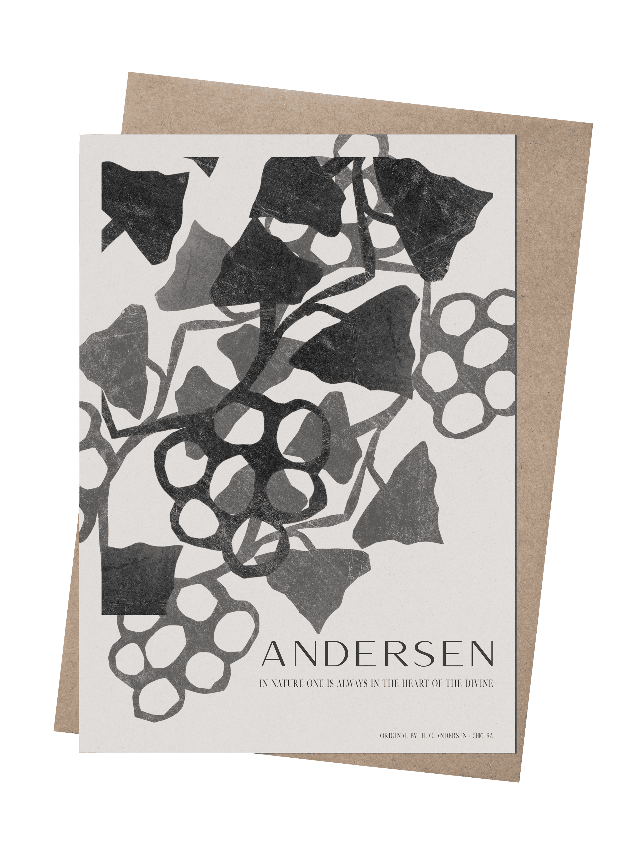 ChiCura Living, Art & Frames H.C. Andersen - Leafs & Grapes Art Cards 1. English Poster Quotes