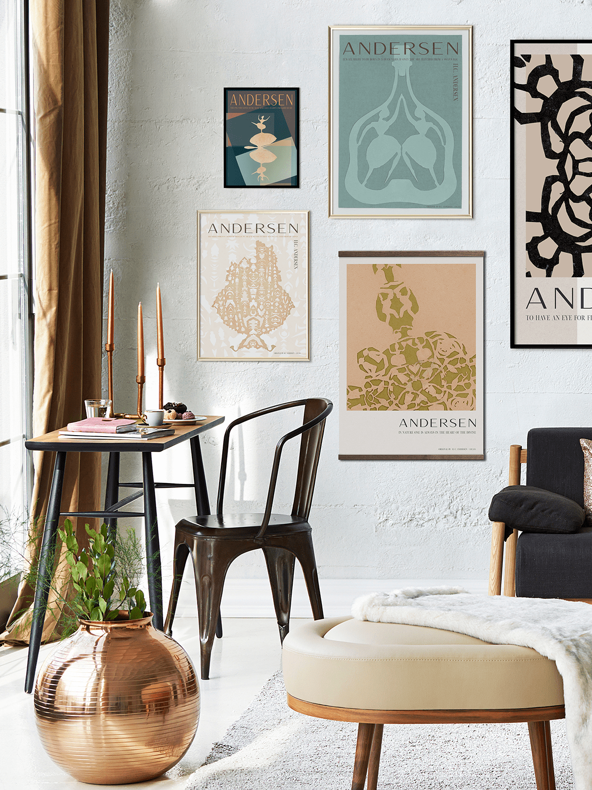 ChiCura Living, Art & Frames H.C. Andersen - No Limit - Green Art Cards 1. English Poster Quotes