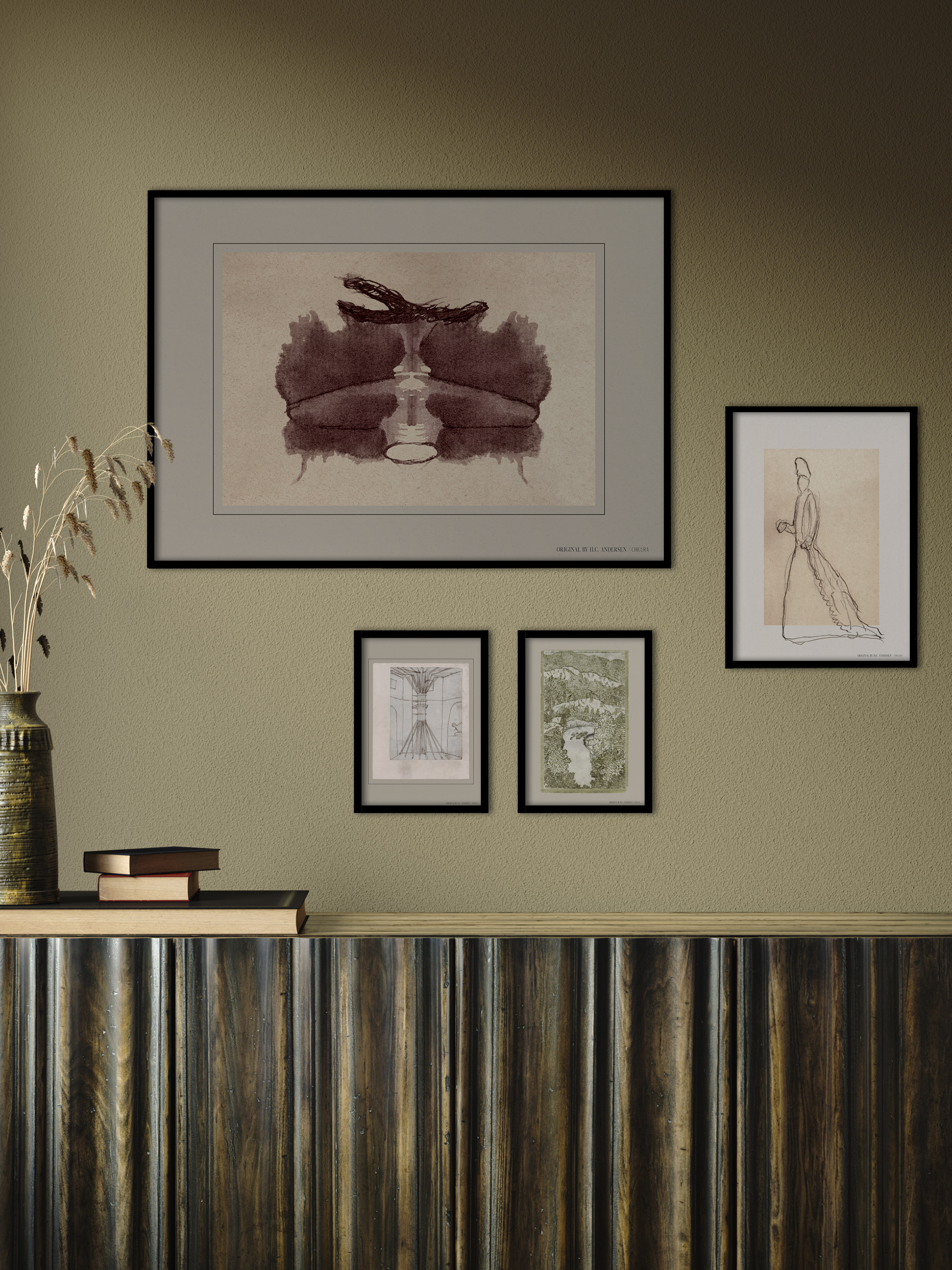 ChiCura Living, Art & Frames H.C. Andersen - Noble Art Cards Multiple Color