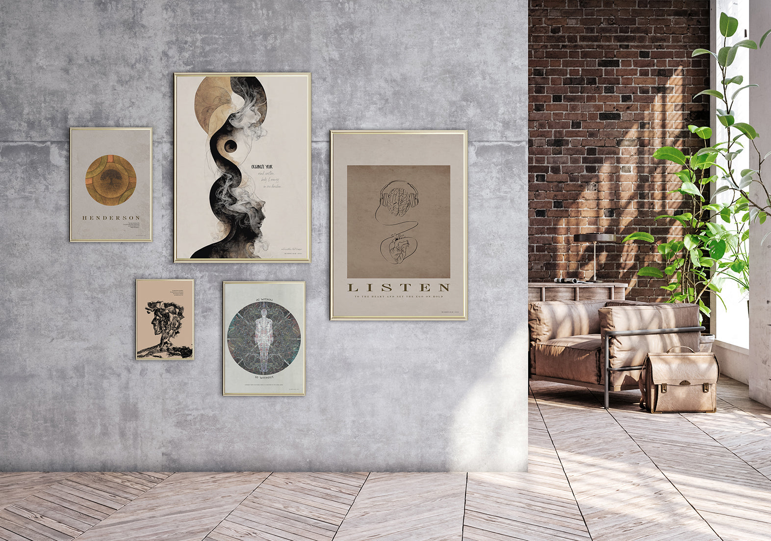 ChiCura Posters Organize Posters / The Mindful Heart 1. English Poster Quotes