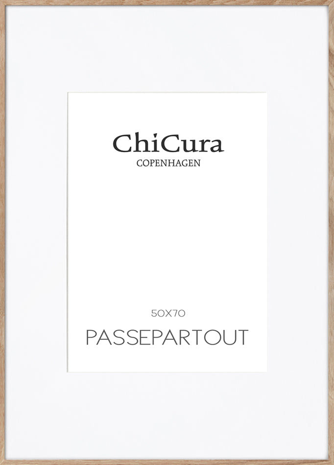 ChiCura Living, Art & Frames Passepartout Snow White - 40x40cm (Billede: 30x30cm) Passepartout Snow White