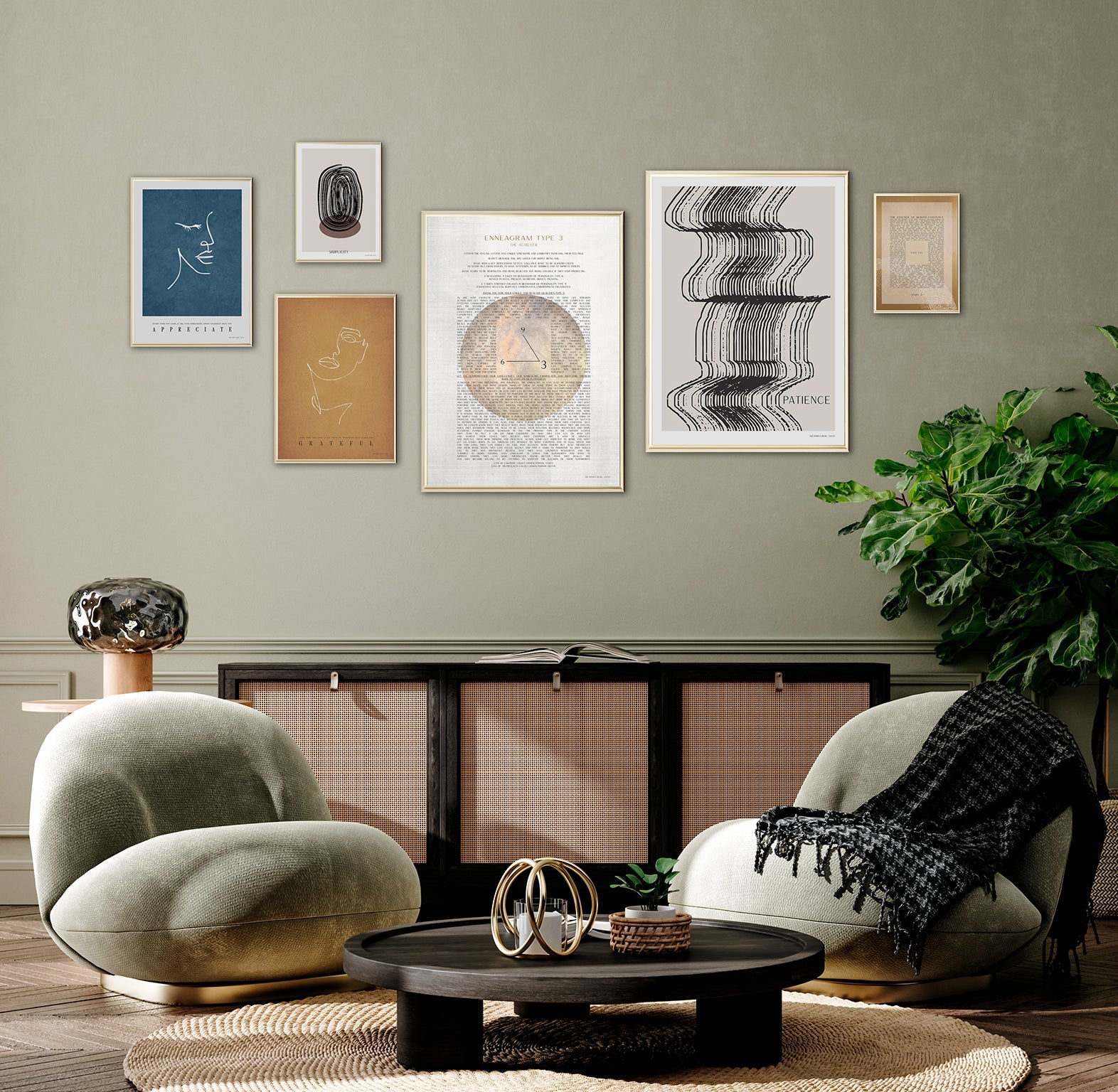 ChiCura Posters Patience Posters / The Mindful Heart 1. English Poster Quotes