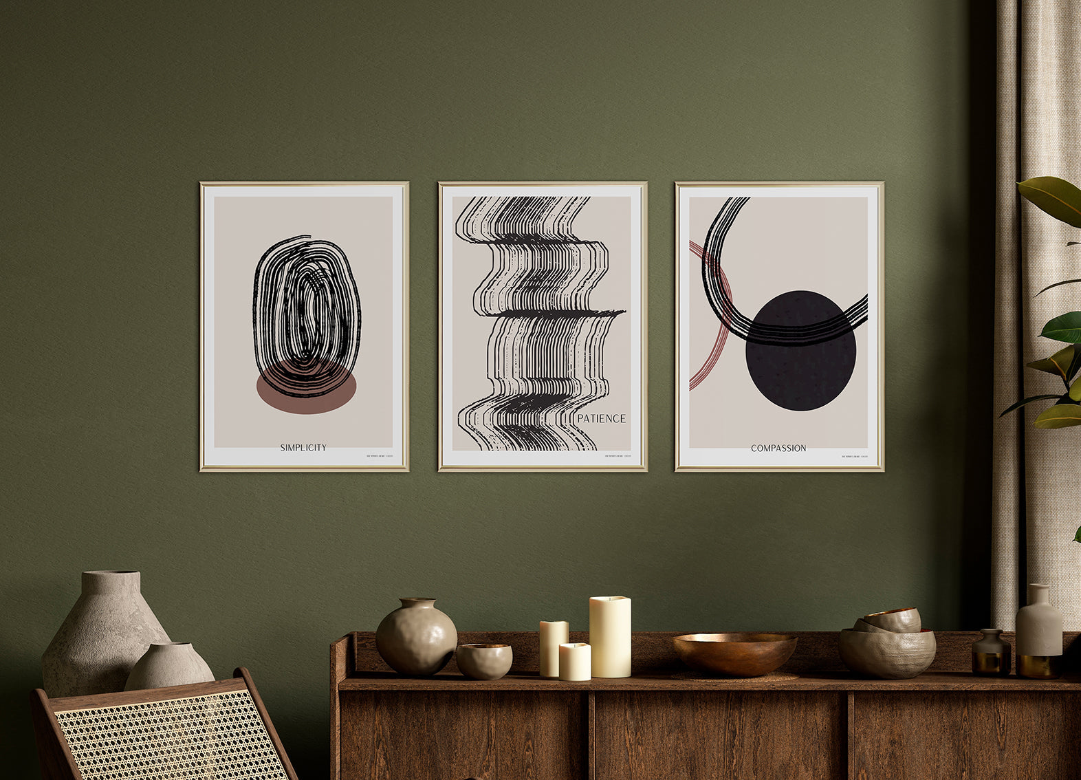 ChiCura Posters Patience Posters / The Mindful Heart 1. English Poster Quotes