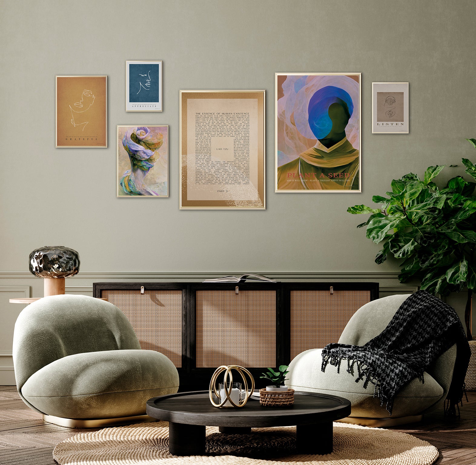 ChiCura Posters Plant A Seed Posters / The Mindful Heart 1. English Poster Quotes