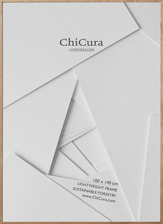 ChiCura Living, Art & Frames Træramme - 100x140cm - Egetræ - Anti-Reflektiv Akrylglas Frames / Wood Solid Oak