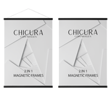 ChiCura Aps 2 in 1 Magnetic Frame - 101 cm - Black Frames / Magnetic Black