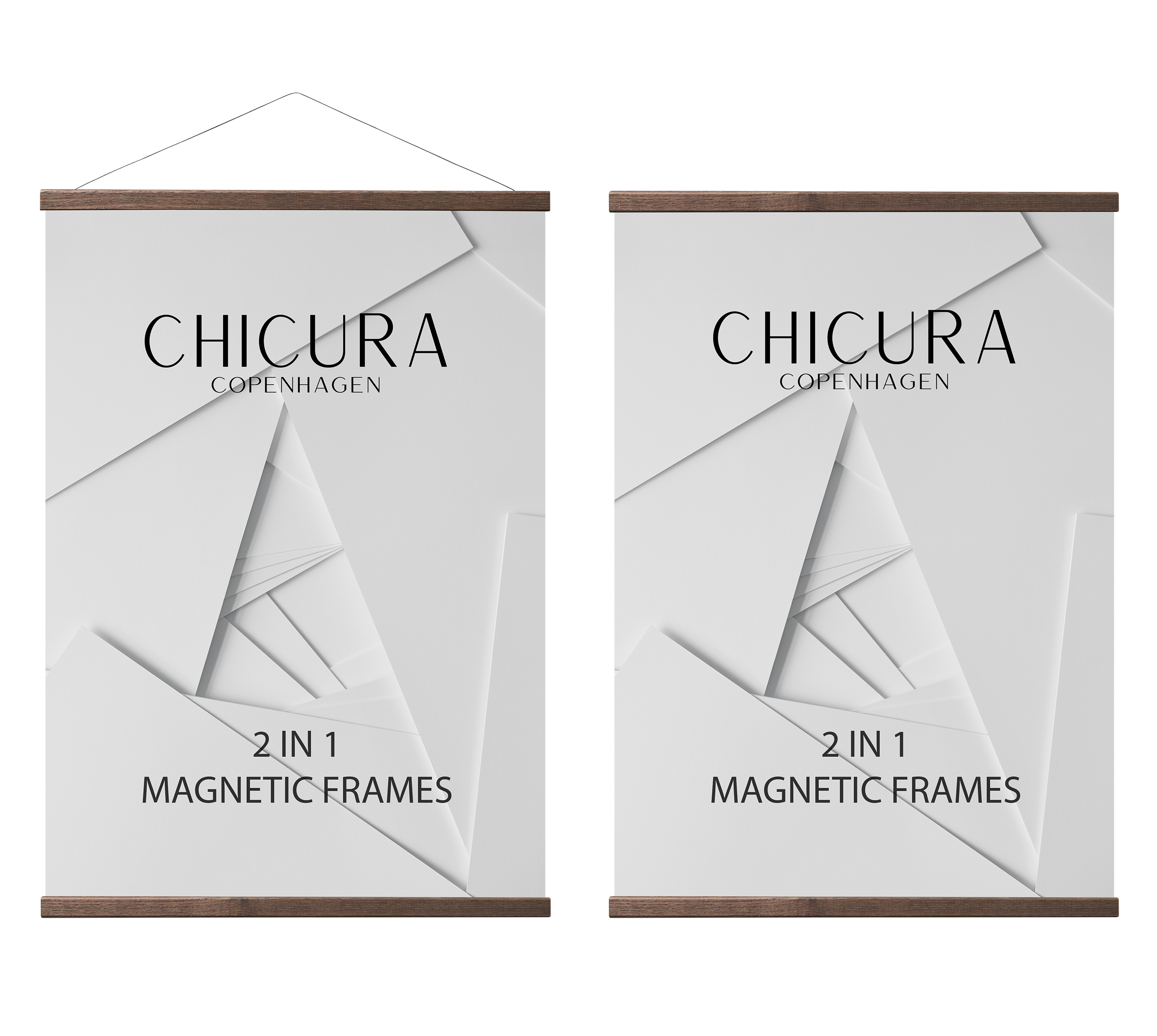 2 in 1 Magnetic Frame - 101 cm - Brown - ChiCura Copenhagen DK -