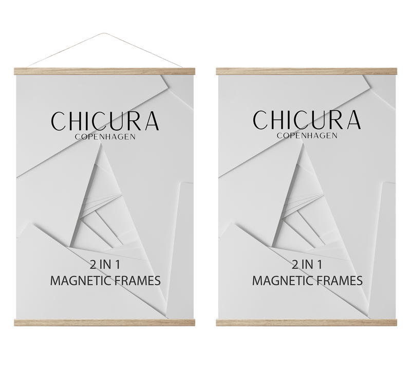 ChiCura Aps 2 in 1 Magnetic Frame - 101 cm - Oak Frames / Magnetic Oak