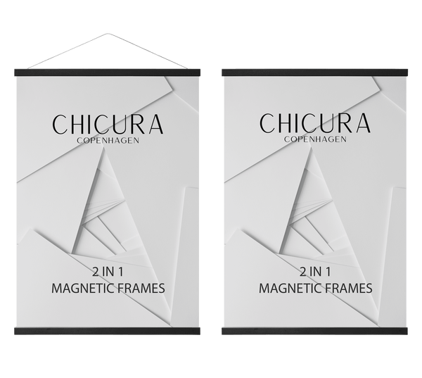 ChiCura Aps 2 in 1 Magnetic Frame - 141 cm - Black Frames / Magnetic Black