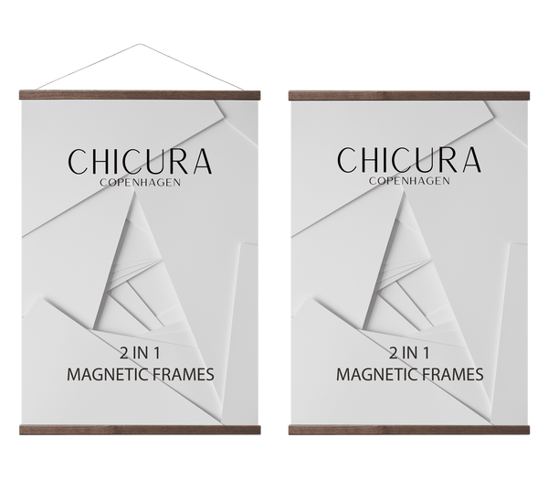 ChiCura Aps 2 in 1 Magnetic Frame - 141 cm - Brown Frames / Magnetic Brown