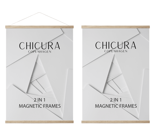 ChiCura Aps 2 in 1 Magnetic Frame - 16 cm - Oak Frames / Magnetic Oak