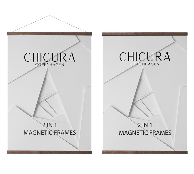 ChiCura Aps 2 in 1 Magnetic Frame - 22 cm - Brown Frames / Magnetic Brown