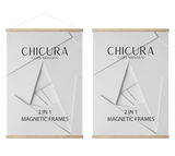 ChiCura Aps 2 in 1 Magnetic Frame - 22 cm - Oak Frames / Magnetic Oak