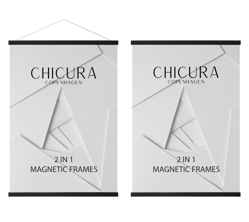 ChiCura Aps 2 in 1 Magnetic Frame - 71 cm - Black Frames / Magnetic Black