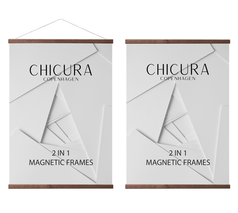 ChiCura Aps 2 in 1 Magnetic Frame - 71 cm - Brown Frames / Magnetic Brown