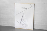 Alu Frame 50x70cm - Gold - Acrylic glass