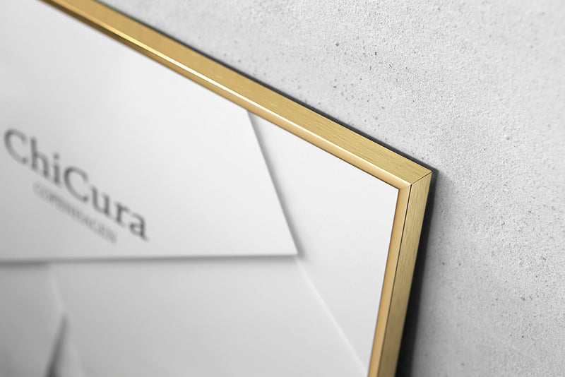 Alu Frame 50x70cm - Gold - Glass