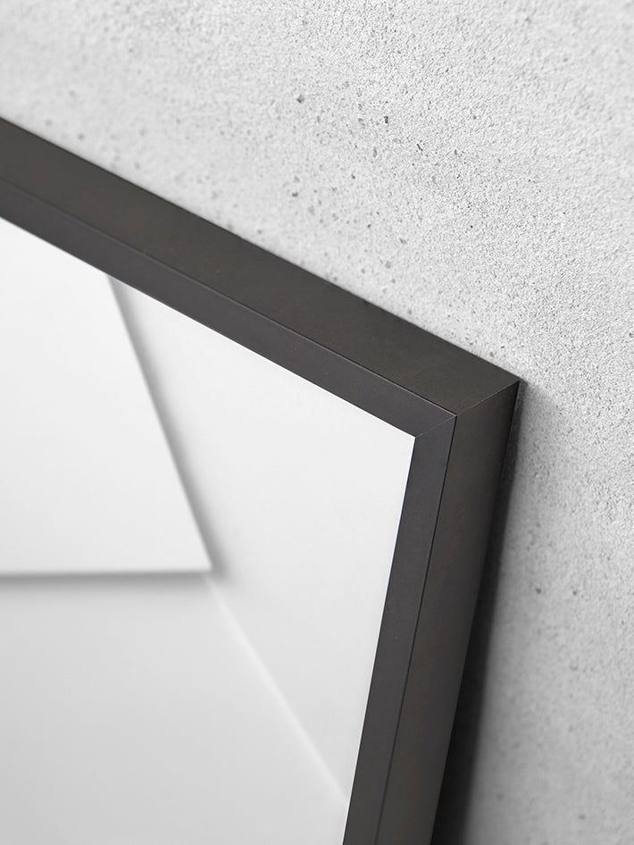 Alu Frame 50x70cm - Black - Anti-reflective Glass