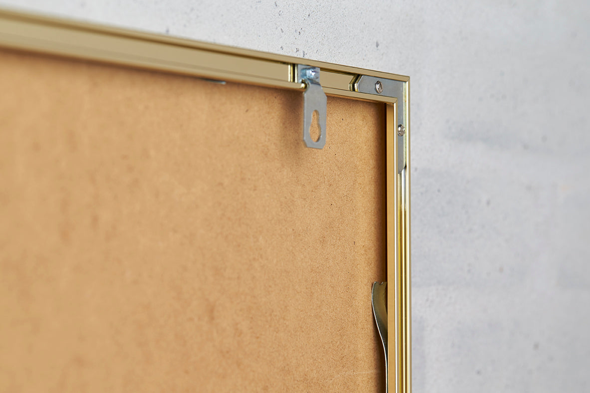 ChiCura Living, Art & Frames Alu Ramme A2 - Guld - Glas Frames / Alu Golden