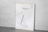 Alu Frame A4 - Gold - Acrylic glass