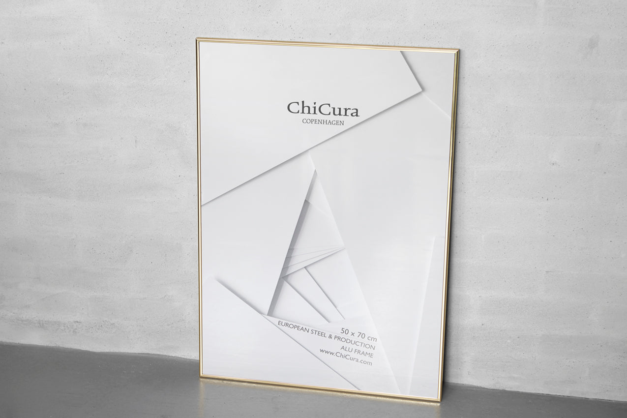 ChiCura Living, Art & Frames Alu Ramme A5 - Guld - Glas Frames / Alu Golden