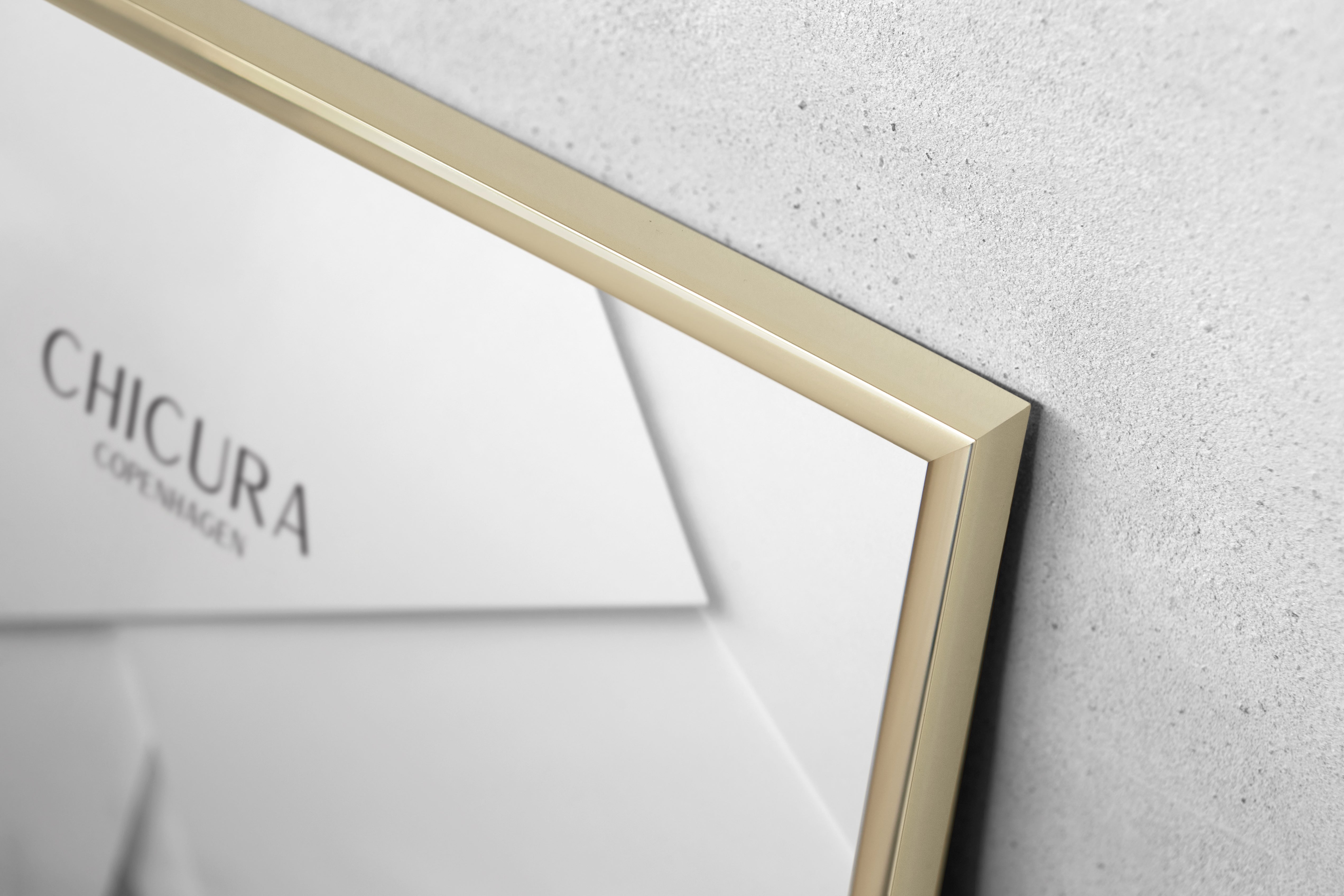 ChiCura Living, Art & Frames Alu Ramme E - 50x70cm - Guld - Glas Frames / Alu E-Series Golden