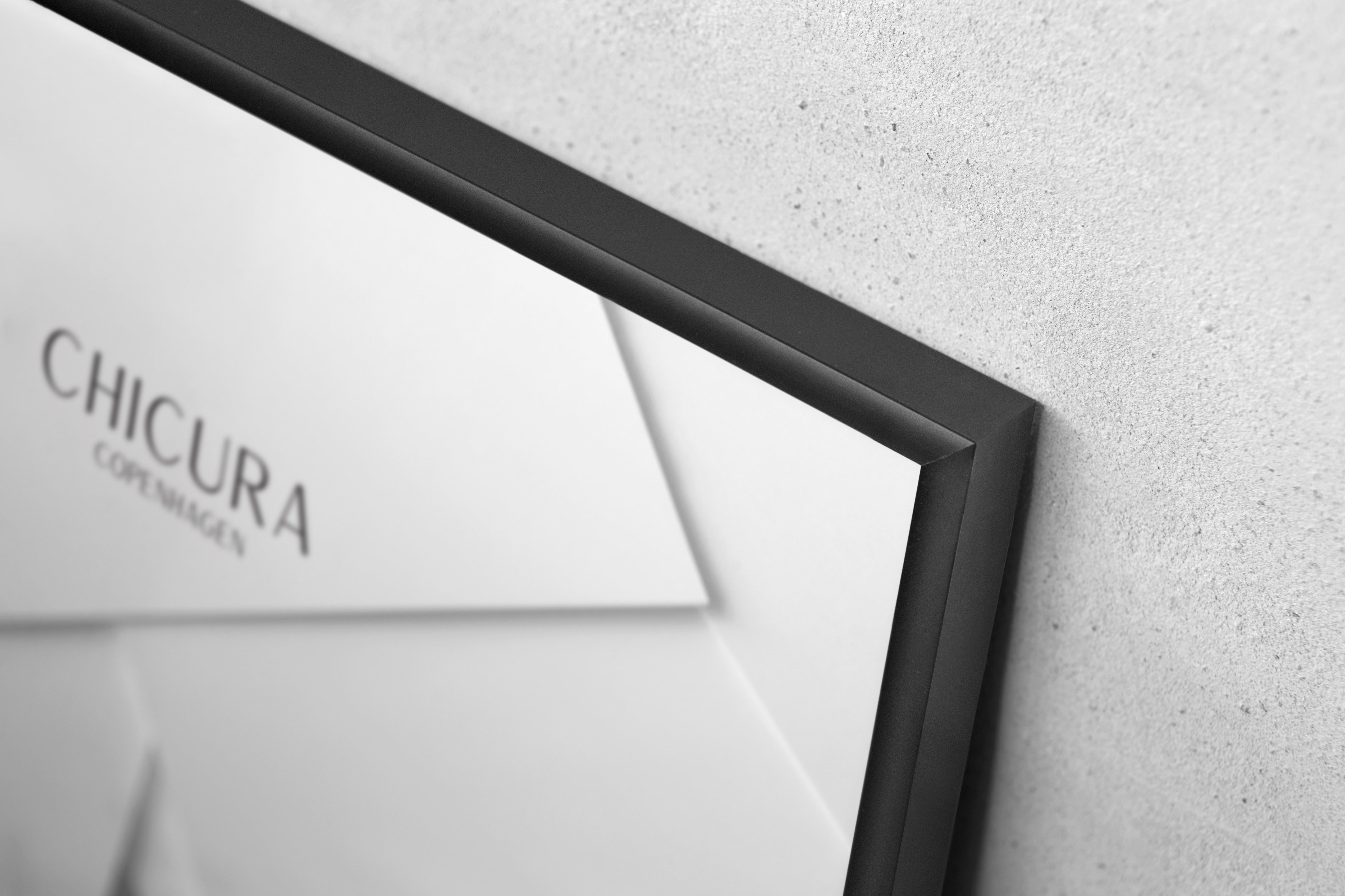 ChiCura Living, Art & Frames Alu Ramme E - 50x70cm - Sort - Glas Frames / Alu E-Series Black