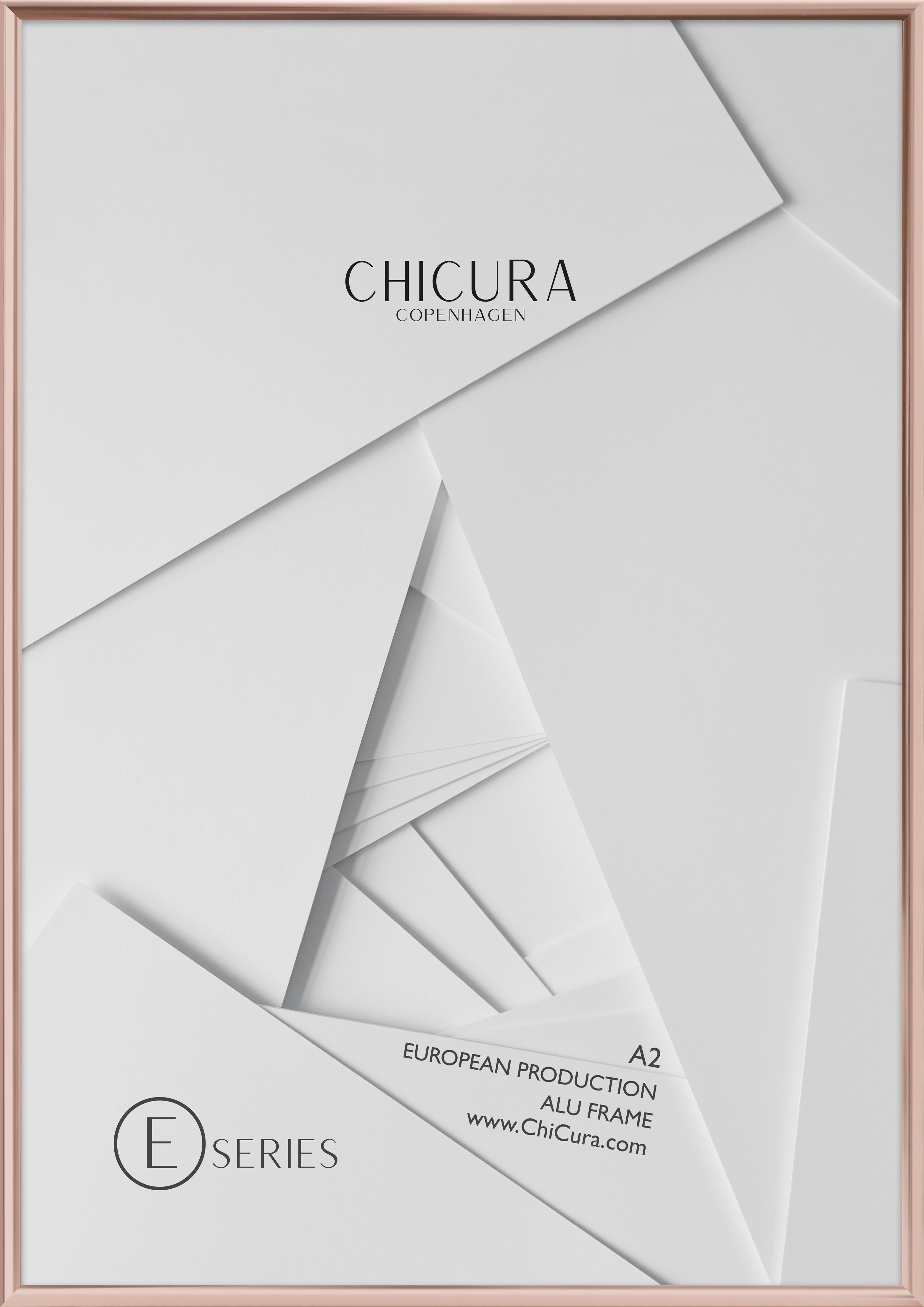 ChiCura Living, Art & Frames Alu Ramme E - A2 - Kobber - Glas Frames / Alu Copper