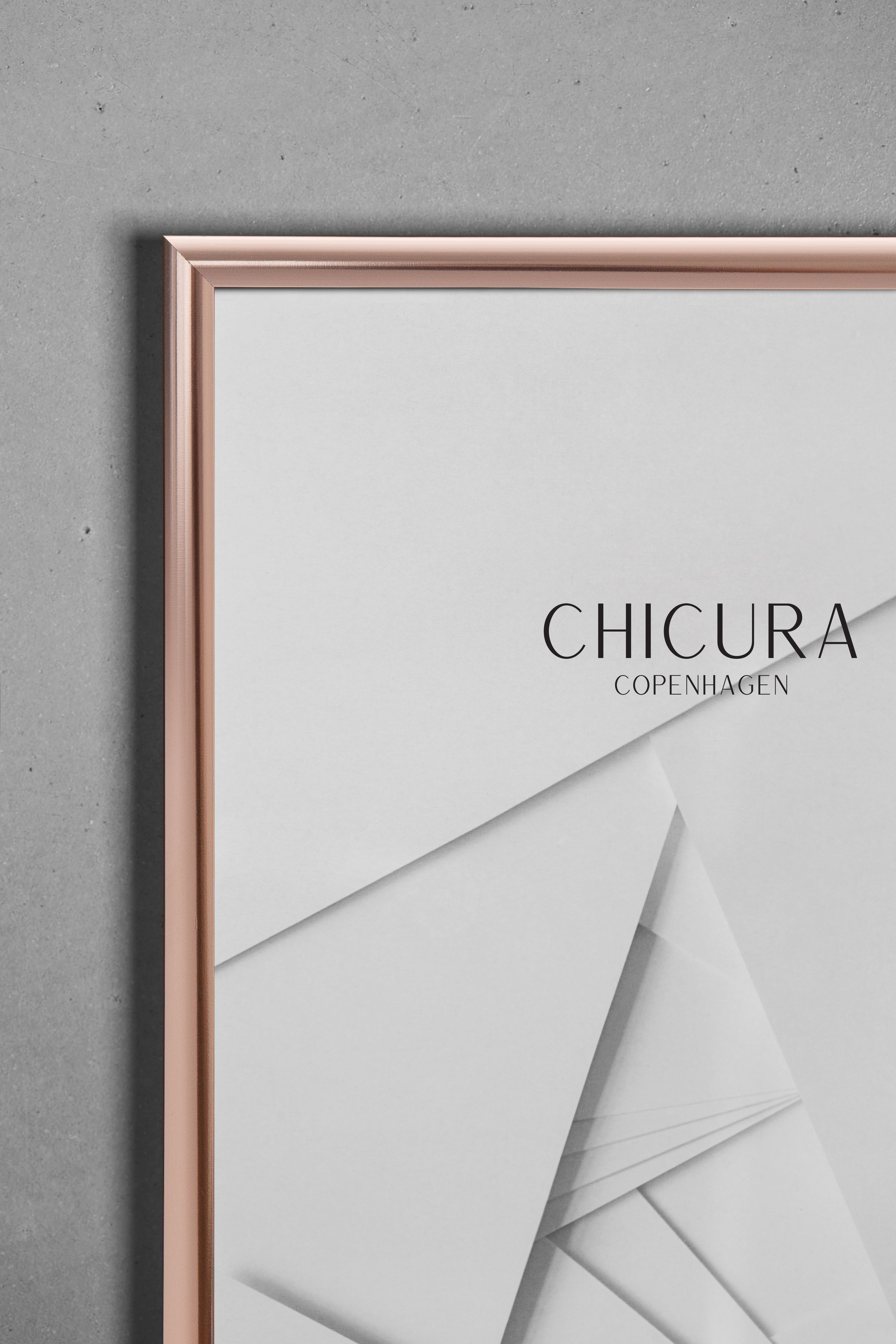 ChiCura Living, Art & Frames Alu Ramme E - A4 - Kobber - Akrylglas Frames / Alu Copper