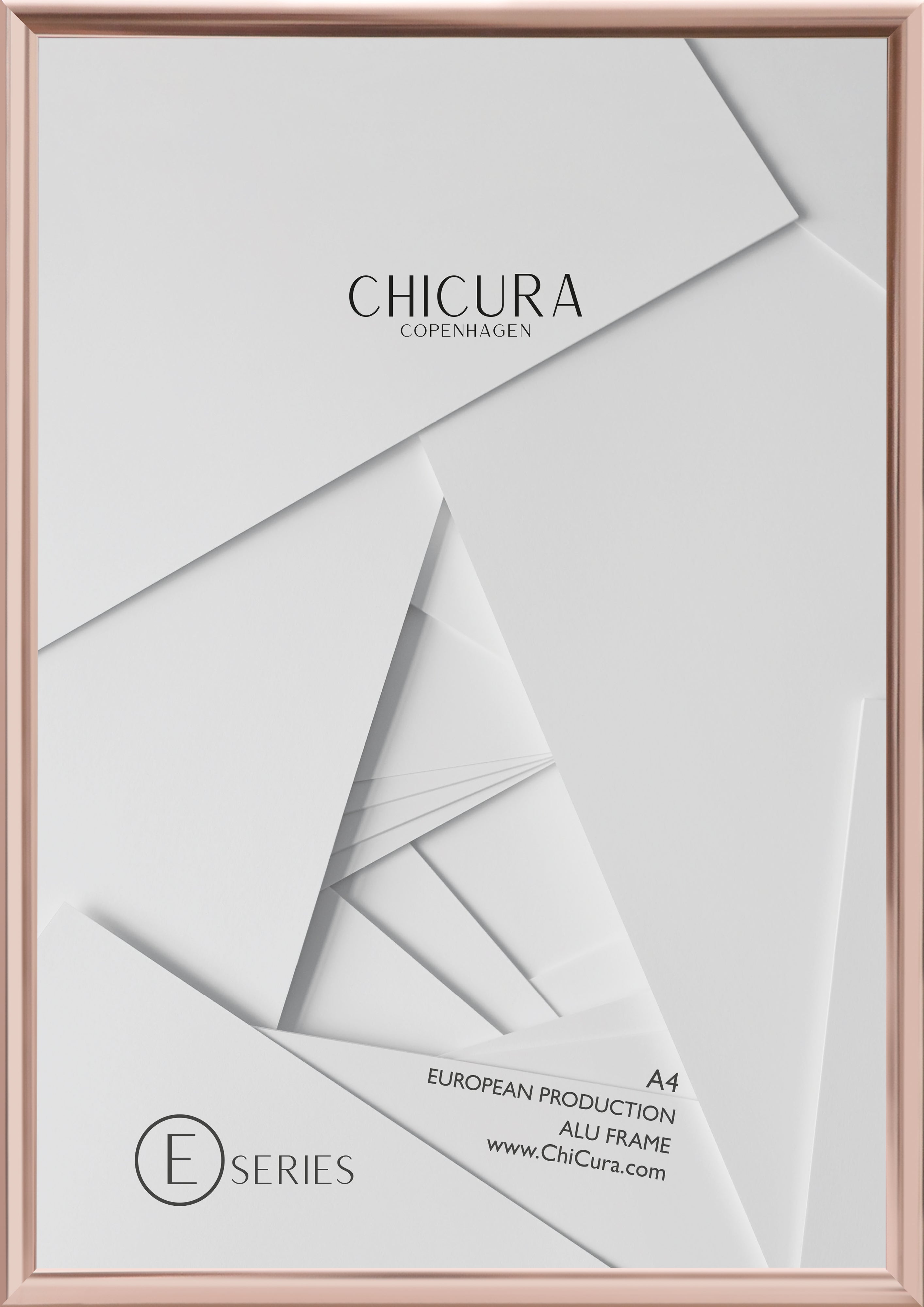 ChiCura Living, Art & Frames Alu Ramme E - A4 - Kobber - Akrylglas Frames / Alu Copper