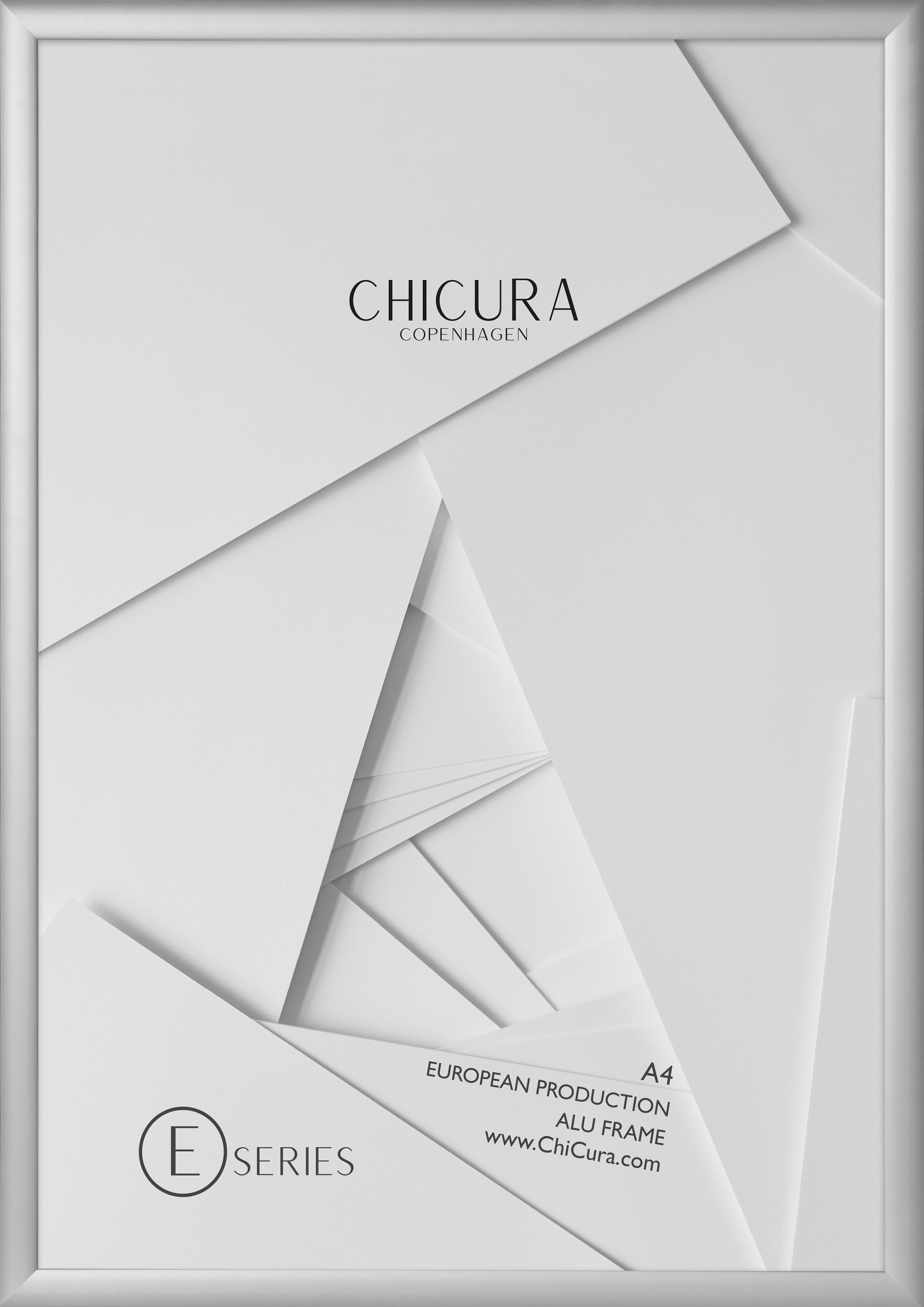 ChiCura Living, Art & Frames Alu Ramme E - A4 - Sølv - Glas Frames / Alu Silver