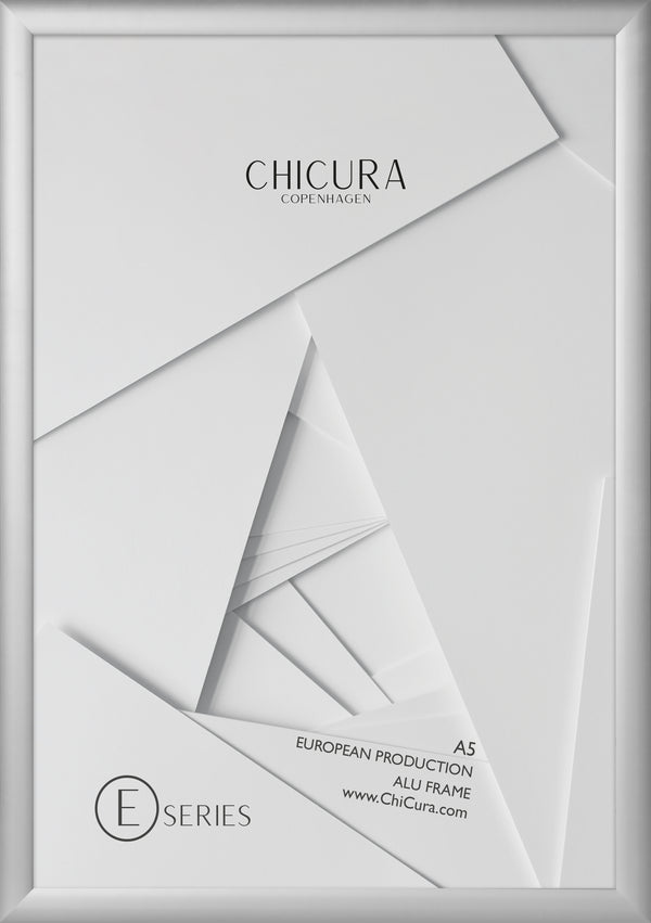 ChiCura Living, Art & Frames Alu Ramme E - A5 - Sølv - Glas Frames / Alu Silver