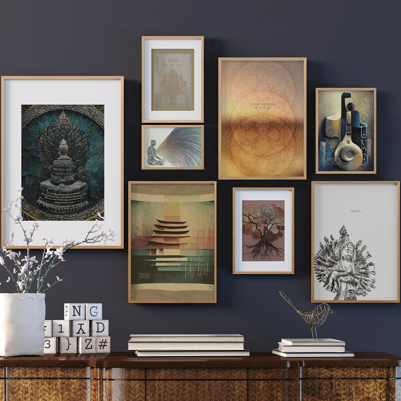 ChiCura Living, Art & Frames Attained Posters / The Mindful Heart 1. English Poster Quotes