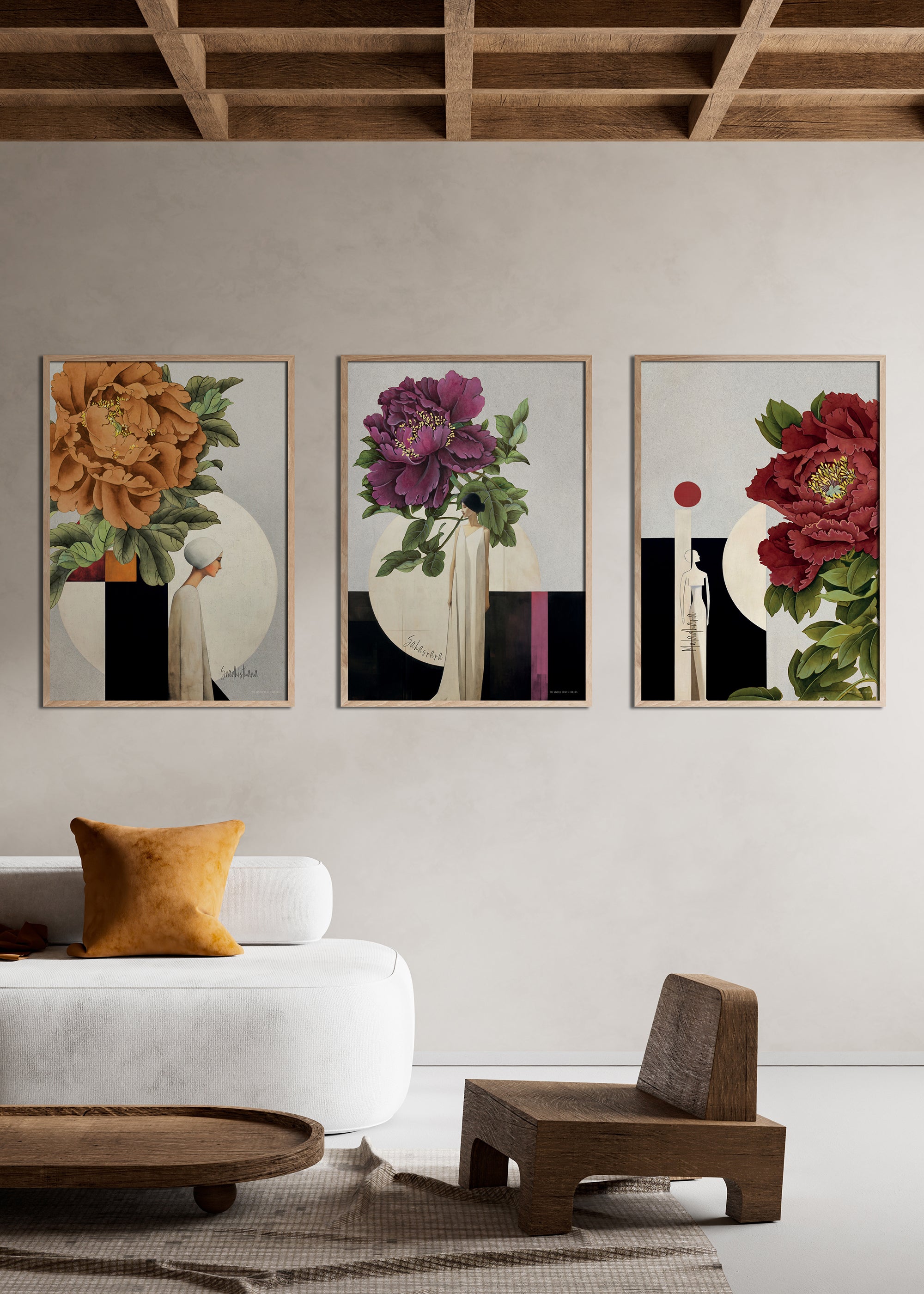 ChiCura Posters Blossom Violet Posters / The Mindful Heart 1. English Poster Quotes