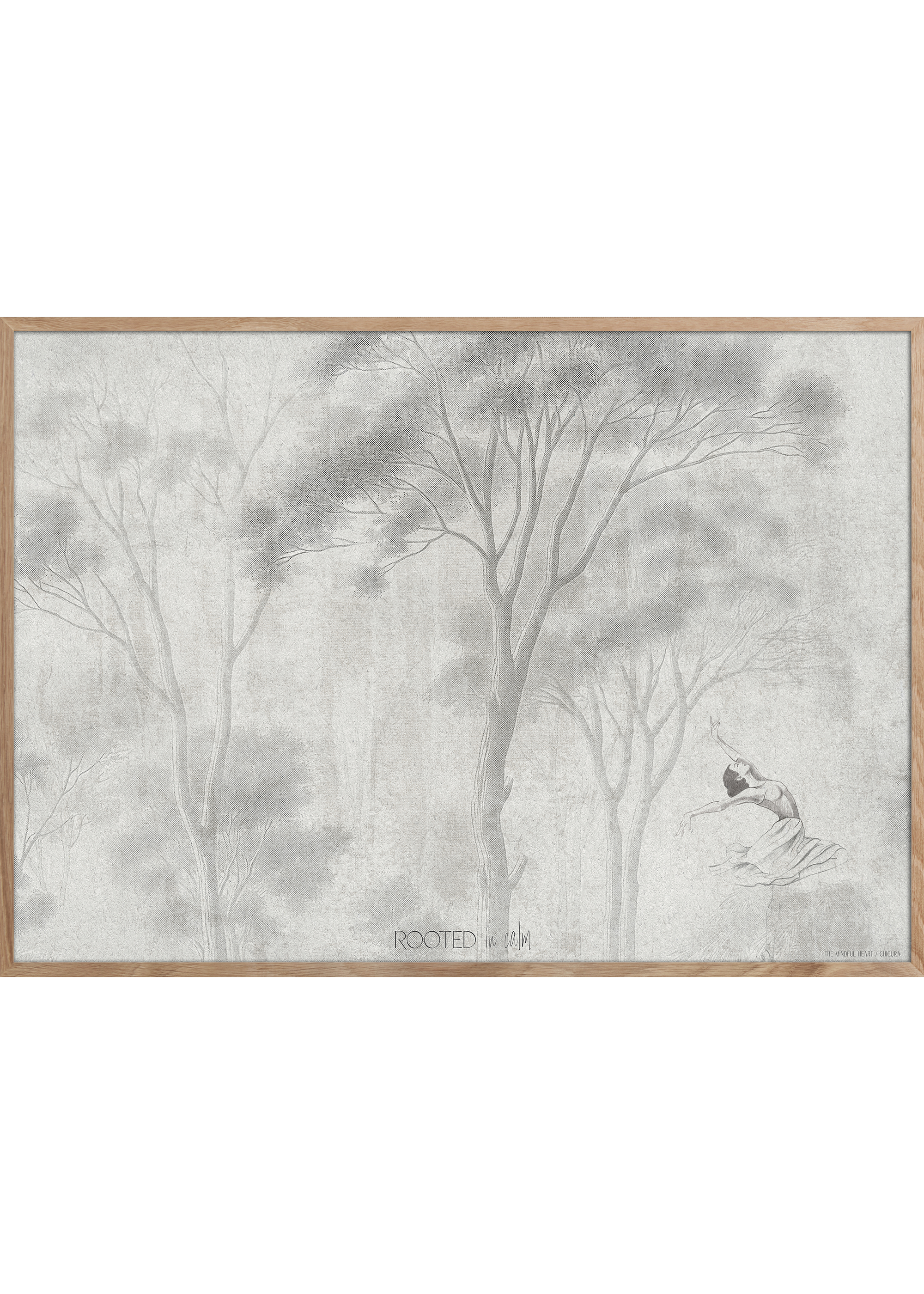 ChiCura-Poster Calm-Poster / Das achtsame Herz 1. English Poster Zitate