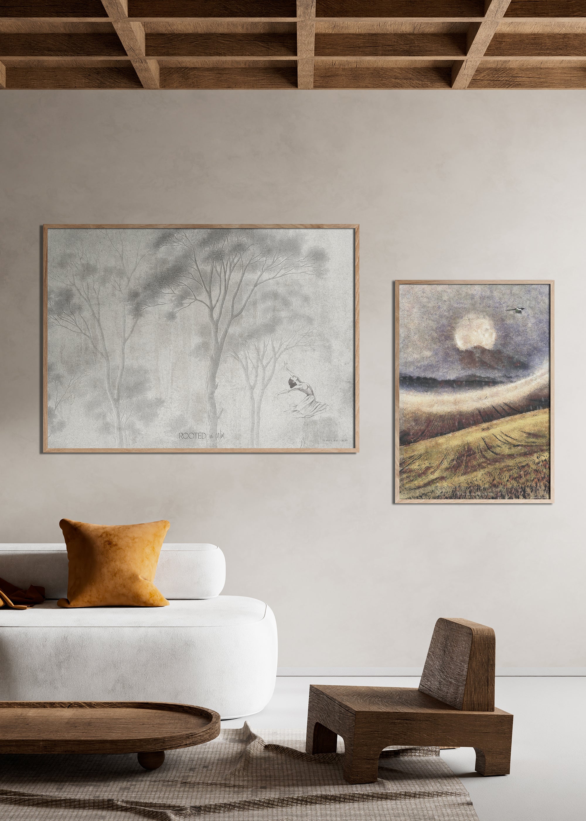 ChiCura-Poster Calm-Poster / Das achtsame Herz 1. English Poster Zitate