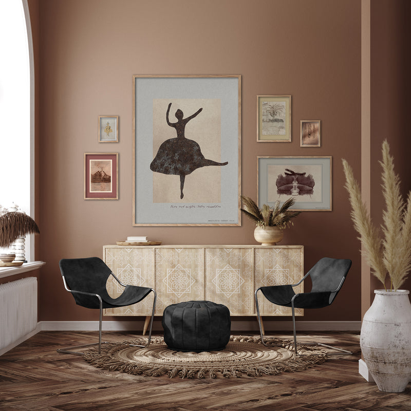 HC Andersen - Picture wall no. 3 - With oak frames